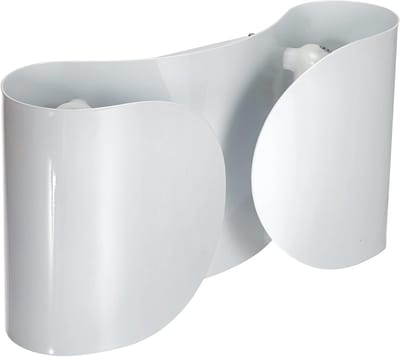 Witte wandlamp Foglio - Tijdloos ontwerp 37x21x9,7 cm