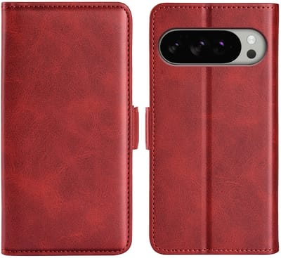 MobyDefend Hoesje - Geschikt voor Google Pixel 10 Pro XL - Luxe Wallet Book Case (Sluiting Zijkant) - Rood