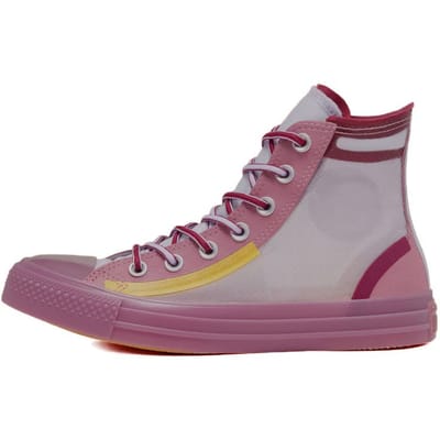 Converse Translucent Mesh Utility Chuck Taylor All Star Retro Veelzijdig Casual High-Top Canvas Schoenen Dames Sneakers Roze Rood Geel 567368C 36.5 gray