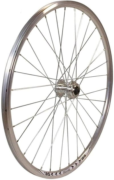 Voorwiel Fiets - Loopfiets Wiel - Schijfremmen - Holle Velg - 26 Inch - Zilver