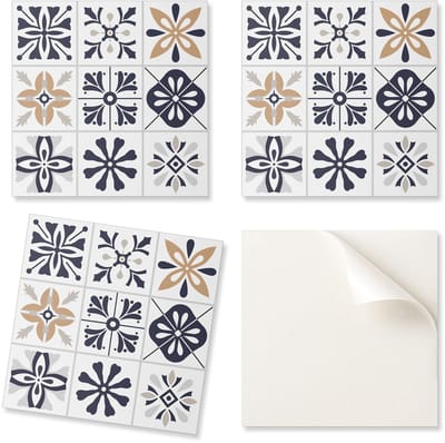 Zelfklevende vinyltegels - Bedrukte decoratie Decoratieve patronen in tegels van 20x20x20 cm