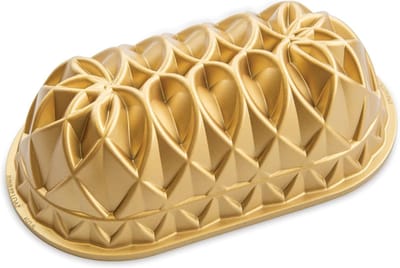 Solidchoice - Gouden Broodpan voor 6 Kopjes met Diamantpatroon