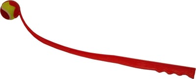 Benson Ballenwerper voor honden - 65 cm - Inclusief tennisbal - Rood
