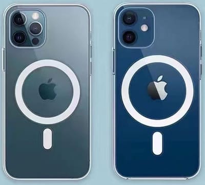 iPhone 12 Pro Max clear magsafe hoesjeTransparant Stevige Luxe Hard Back Cover Shockproof Achterkant