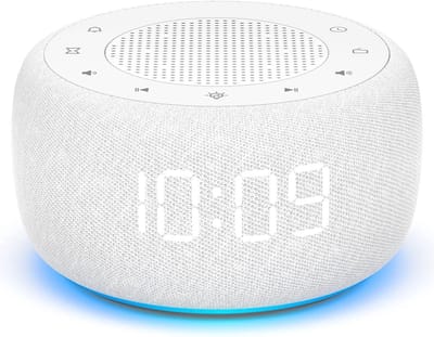 Radiowekker - Wit - Hoogwaardig geluid - 7-kleurige nachtlamp - Voor Slaapkamers