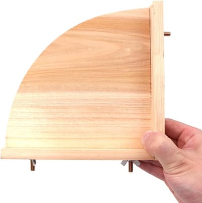 Natuurlijke Houten Vogelplatform Perch Stand voor Papegaai en Hamster, Driehoekige Accessoires voor Oefening en Pootslijpen