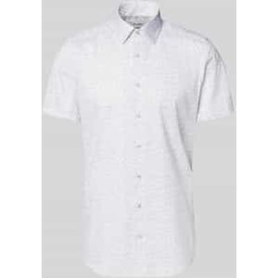 slim fit zakelijk hemd met kentkraag