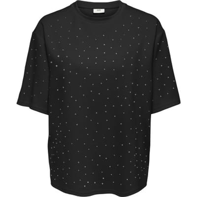 Jacqueline de Yong Jdy jdynila t-shirt met strass-steentjes
