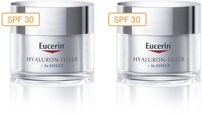 Eucerin Hyaluron-Filler + 3x EFFECT Dagcreme voor Vrouwen - Gezichtscreme SPF 30 - Anti Rimpel Creme - Skincare - 50 ml - Voordeelverpakking - Bundel van 2