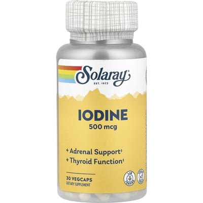 Kaliumjodide Extract Jodium, 500 Mcg, 30 Plantaardige Capsules