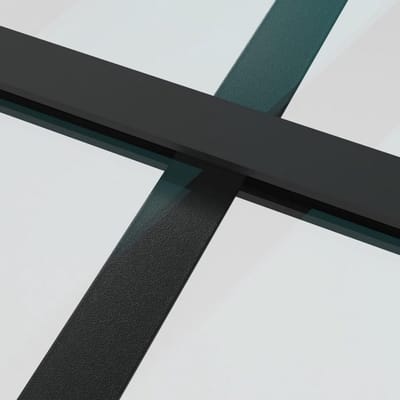 Gehard Glas Aluminium Schuifdeur 102,5x205cm Zwart