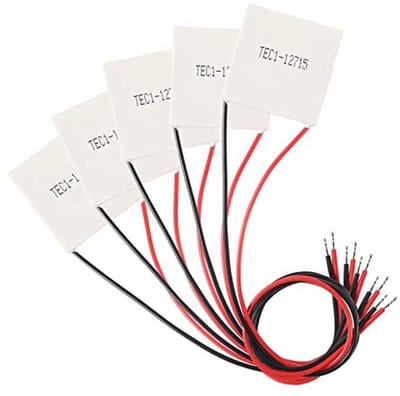 Thermo-elektrische koelplaatmodule - 5 stuks, 142W, 12V-15,4V, 40mm x 40mm