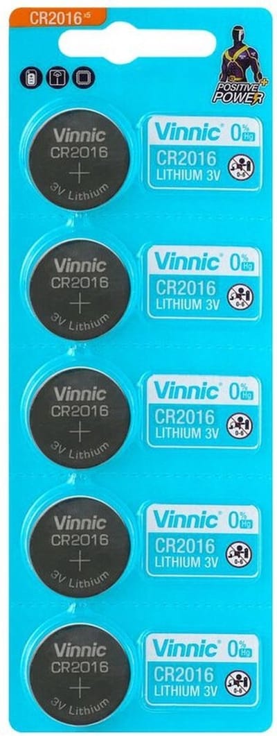 CR2016 Knoopcel 5 Stuks 3V Lithium Batterijen