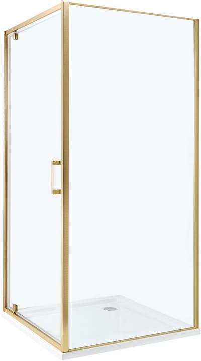 DARLI - Douchecabine - Goud - 90 x 90 x 185 cm - Veiligheidsglas