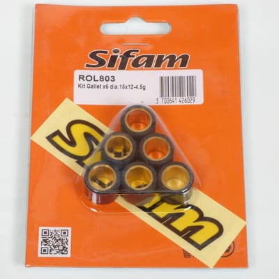 Variateurrol Sifam voor Scooter Malaguti 50 Dvd 4T 2010 tot 2012 15x12 4.5Grs Nieuw
