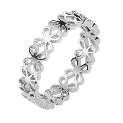 Veine - Dames Ring - Ring Dames - Ring Zilver Dames - Zilveren Ring - Ring Zilver - Zilveren Ringen - Hartjes