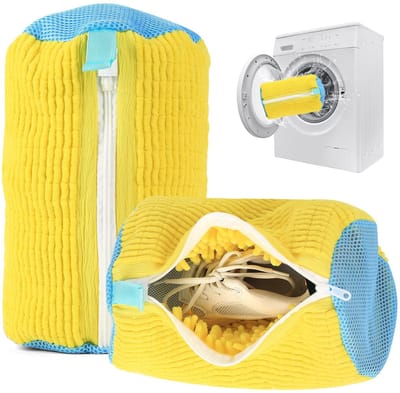 Dailygoods- Schoenwaszak 360° rondomreiniging - Waszakken voor wasgoed - Herbruikbare waszak - Zacht materiaal - Scheurvast en duurzaam