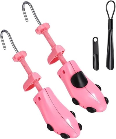 Famanu - Schoenspanner, 2 stuks schoenspanners, voor heren en dames, 4-weg schoenstretch, licht en gemakkelijk te dragen, schoenbelasting, voor instelbare lengte en breedte schoenbreder, met
