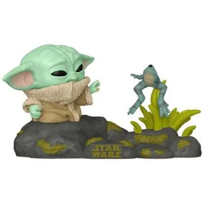 Pop Deluxe Star Wars: The Mandalorian - Grogu With Frog Funko Pop #720