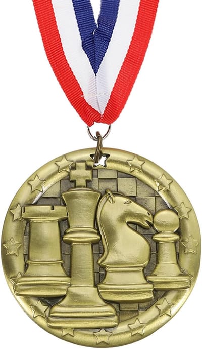 Award Medailles - Winnaarsmedailles Prijzen - Wedstrijden Prijzen - Zinklegering Ontwerp - 60 mm - Goud