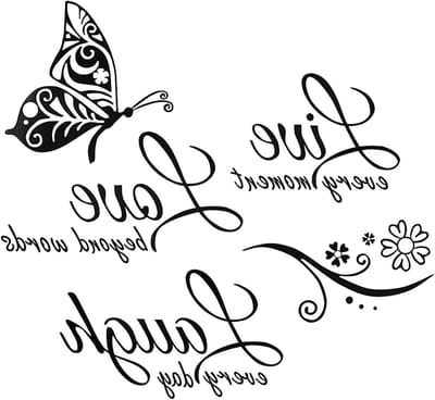 Inspirerende Muurstickers met Levensmotto's - Motiverende Citaten voor Gezinnen - Decoratieve Kunst voor Thuis DIY Decoratie