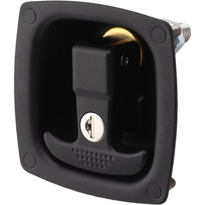 Loquet de porte à poignée en T Entraxe 4x6 mm Alliage de zinc Pliant Rotatif à Compression Boîte à outils Entrée