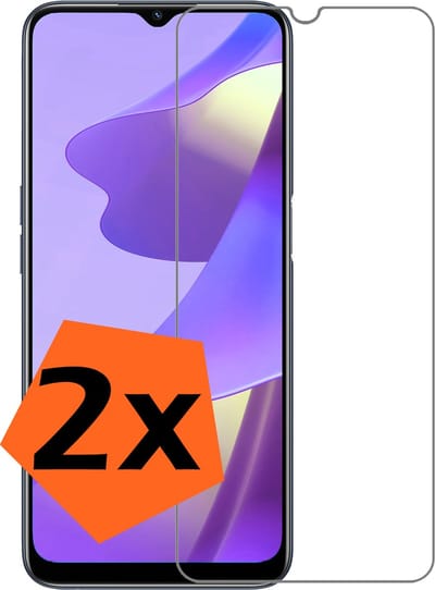 Screenprotector - 2 Stuks - Geschikt voor OPPO A16s - Extra Sterk - Gehard Glas - Beschermglas - Tempered Glass - Screen Protector