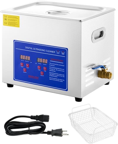 9,5l Professionele Ultrasoonreiniger, Digitale Timer en Verwarming, 40 KHZ Roestvrijstalen Sonische Reiniger voor Brillen, Horloges, Ringen en Kleine Onderdelen