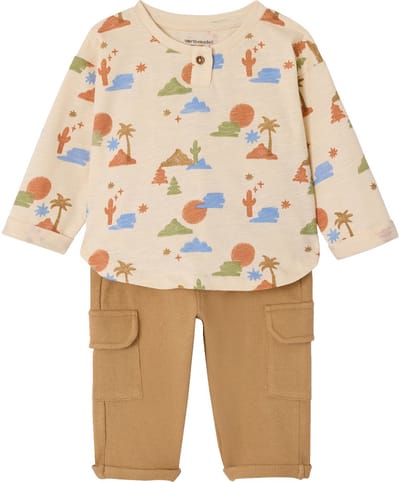 Vertbaudet Babyset baby jongen T-shirt broek
