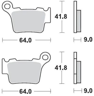 Moto-master Bmw 094411 Gesinterde Remblokken Zwart