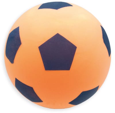 Kyto Softbal 20cm Schuimbal Neon oranje | Voetbal voor buiten en binnen | Strandbal geschikt voor kinderen vanaf 36 maanden