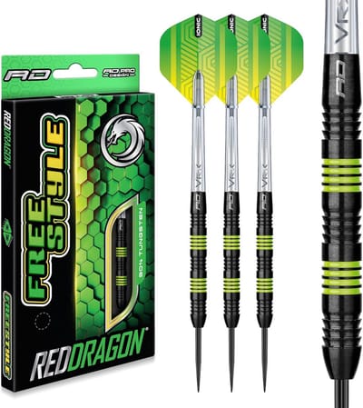 Tungsten Dartset - Professionele pijlen - Precisie werpen - 90% Tungsten - 22 gram - Zwart Groen