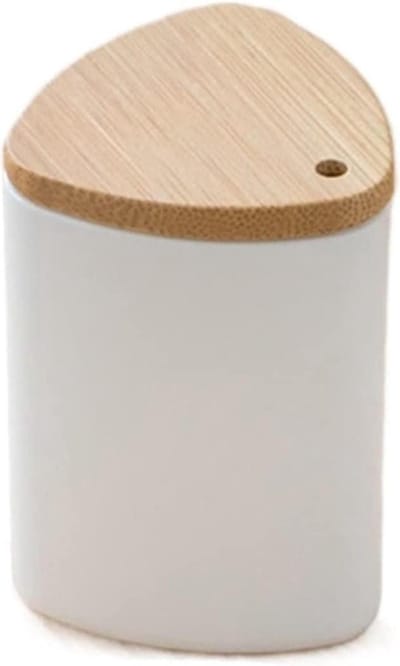 Tandenstoker Doos - Houder Dispenser - Hygiënisch Opbergen - Verzegelde Deksel - Compact Formaat - Elegant Wit