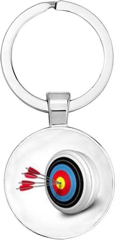 Akyol - Dartbord Sleutelhanger - dartbord - iemand die houdt van darten - leuk kado voor iemand die van darten houd - verjaardagscadeau - gift - geschenk - 2,5 x 2,5 CM