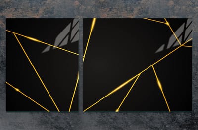 TMK ArtDeko Serie - Snijplank - 100x52 cm - Zwart - Glas - Schokbestendig