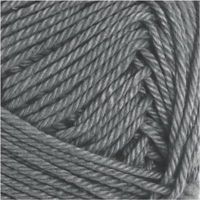 Katoengaren, afm 8/4, L: 170 M, needle 3-3,5, antraciet grijs, 50 gr/ 1 bol