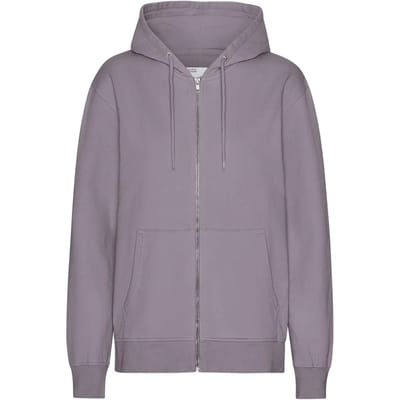 Hooded sweatshirt met rits Colorful Standard Classic Organic Purple Haze