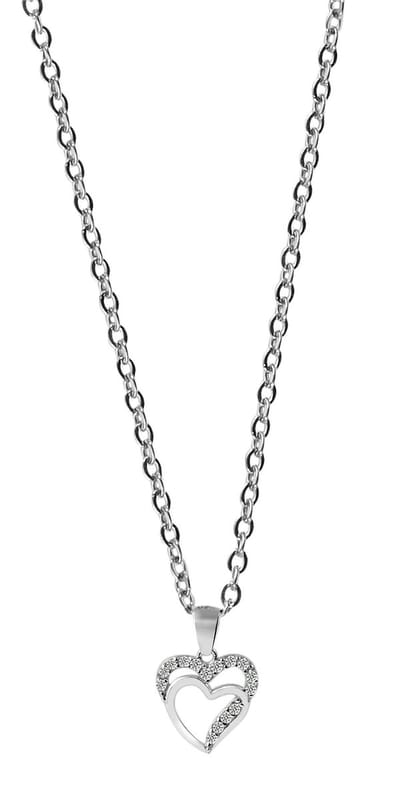 AKZENT Akzent damesketting met hanger "Mirja" aus 925 Sterlingzilver, gerhodineerd, langlebig