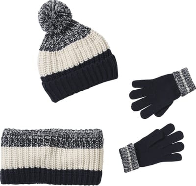 Vertbaudet Set - muts - sjaal - handschoenen - kind - colorblock