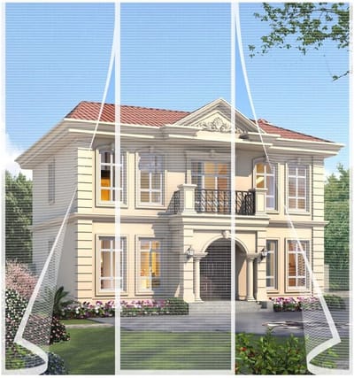 Duurzaam Magnetisch Horraam voor Franse Raam - 215x170cm Insectenwerend Gaasgordijn