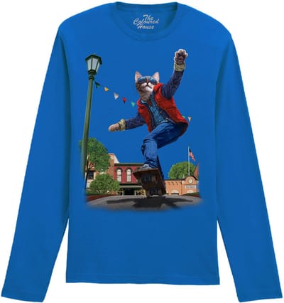 Back To The Future Cat To The Future The Coloured House Longsleeve T-shirt XXL