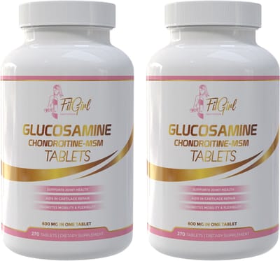 FitGirl Glucosamine 1200 mg – Twin Pack | 2 × 180 Tabletten | Voor Actieve Vrouwen
