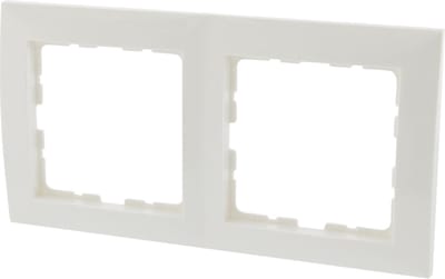 Berker S1 afdekraam – inbouw – 2–voudig – polarwit – 10 stuks
