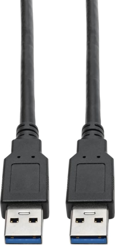 Tripp-Lite U325-003 USB 3.0 SuperSpeed A/A Cable for Tripp Lite USB 3.0 All-in-One Keystone/Panel Mount Couplers (M/M), Black, 3 ft. TrippLite