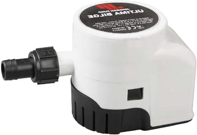 Bilge Pomp - Waterpomp Boot - Waterafvoer Boot - Geïntegreerde Schakelaar - 1250 GPH - Roestvrij staal