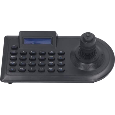 Clavier de caméra PTZ analogique LCD avec joystick 4D, contrôleur de caméra dôme PTZ Speed pour Linux, prise UE