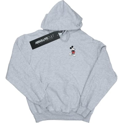 Disney Dames/Dames Mickey Mouse Kickin Retro Chest Hoodie (Heide Grijs)