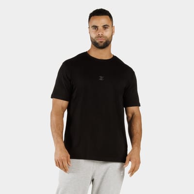 ZEUZ Heren T-Shirt – Comfortabel Sport & Casual Shirt - Zwart - S
