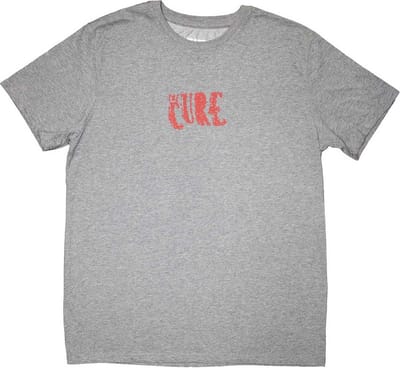 The Cure - Mini Logo Heren T-shirt - S - Grijs