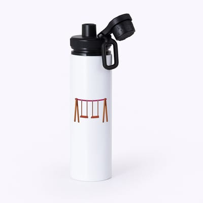 Hacebo® - Schommel waterfles met draaidop zwart - Kind - kinderen - Speeltuin - speelgoed - klimrek - water fles - 850ML